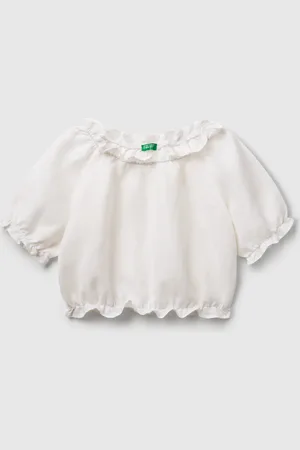 Benetton Chemisier À Manches Courtes
