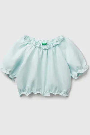 Benetton Chemisier À Manches Courtes
