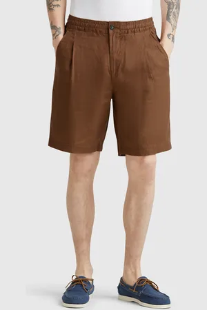 Benetton Bermuda Avec Cordon De Serrage En Pur Lin
