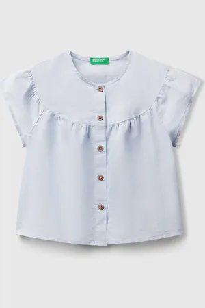 Benetton Blouse En Lin Mélangé