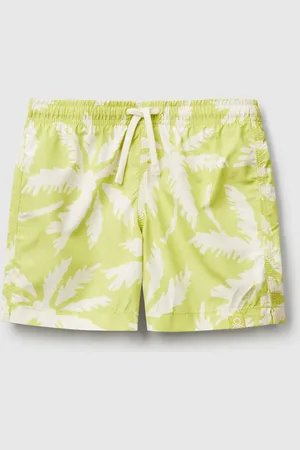 Benetton Short De Bain En Nylon À Motifs