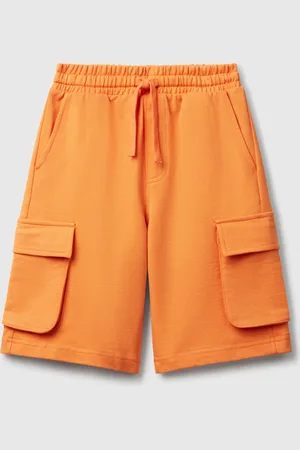 Benetton Short Cargo En Molleton Léger