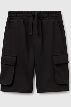 Benetton Short Cargo En Molleton Léger