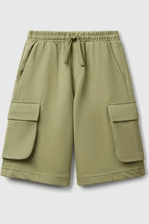 Benetton Short Cargo En Molleton Léger