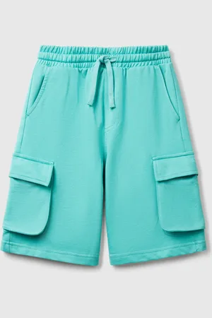 Benetton Short Cargo En Molleton Léger