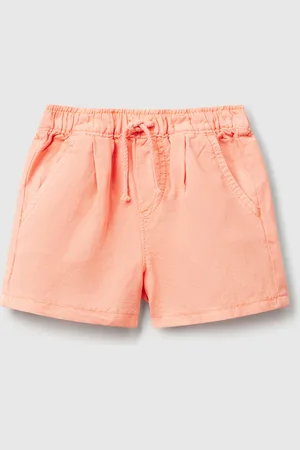 Benetton Short En Lin Mélangé
