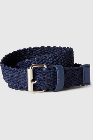 Benetton Ceinture Ruban Stretch Bleu Foncé