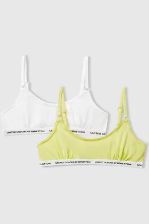 Benetton Deux Soutiens-gorge En Coton Stretch