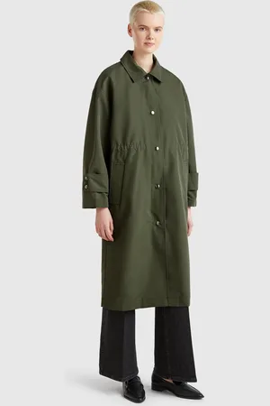 Benetton Parka Longue Avec Rembourrage Amovible