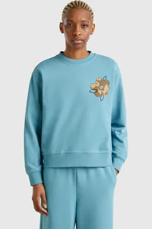Benetton Sweat Avec Broderie Florale