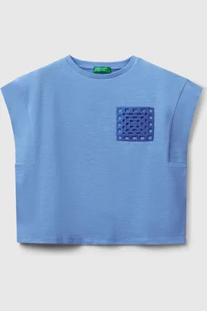 Benetton T-shirt Avec Patch Macramé