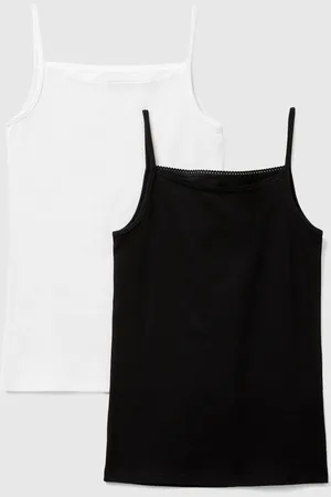 Benetton Deux Gilets Sous-vêtements En Coton Stretch