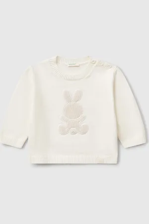 Benetton Pull Avec Patch Lapin