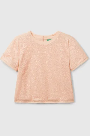 Benetton Top À Paillettes