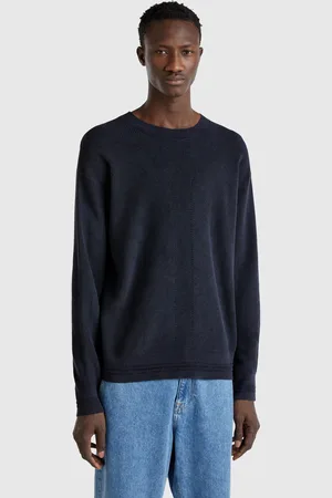 Benetton Pull Tricoté En Pur Coton