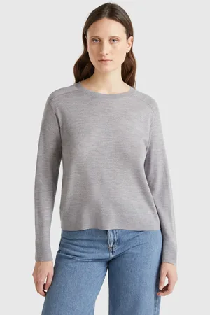 Benetton Pull En Pure Laine Mérinos