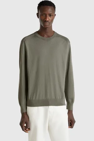 Benetton Pull En Viscose Et Soie Mélangées
