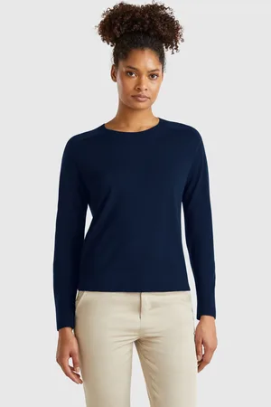 Benetton Pull En Pure Laine Mérinos