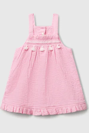 Benetton Jupe Salopette À Pompons