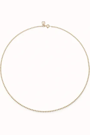 UNO de 50 Chaîne moyenne à boules plaquée or 18 carats.