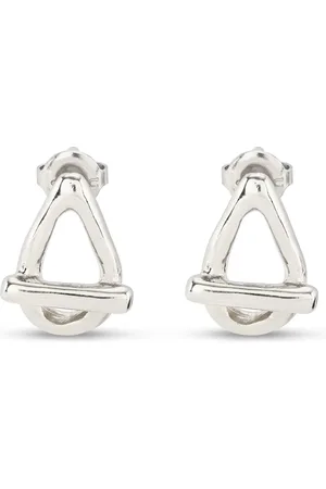 UNO de 50 Boucles d’oreilles plaquées argent en forme de petit maillon ovale
