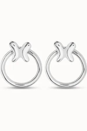 UNO de 50 Boucles d’oreilles plaquées argent