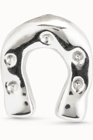 UNO de 50 Piercing plaqué argent en forme de fer à cheval