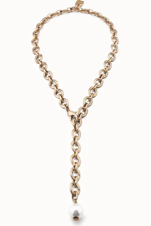 UNO de 50 Collier plaqué or 18 carats avec maillons ovales