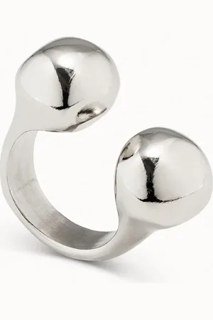 UNO de 50 Bague plaquée argent avec boules