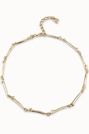 UNO de 50 Collier plaqué or 18 carats avec une pièce en forme de clou.
