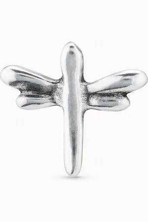 UNO de 50 Piercing plaqué argent en forme de libellule