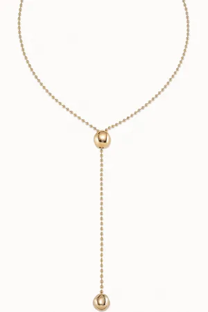 UNO de 50 Collier plaqué or 18 carats avec chaîne ajustable