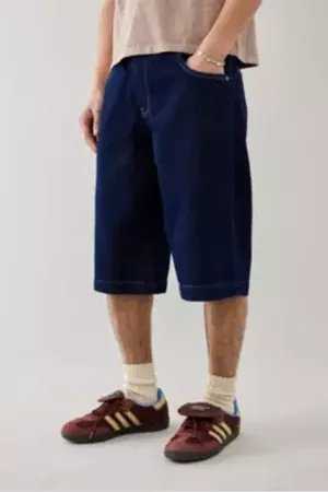 BDG Short en jean style skate Neo indigo délavé en