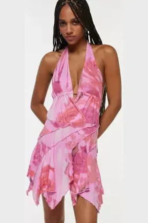 Silence + Noise Robe Mini Asymétrique Miko en