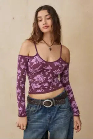 Silence + Noise Haut Jacquard Floral Maisy en