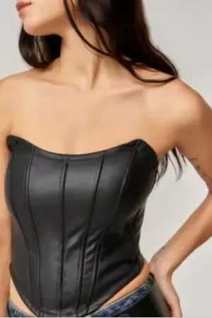 Silence + Noise Haut Bandeau en Simili Cuir Pheonix en