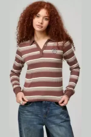 BDG Chemise de rugby à rayures en