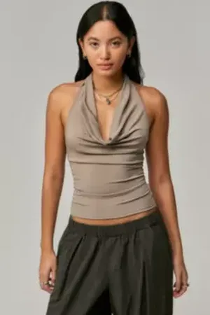 Silence + Noise Haut Halter Coyote en