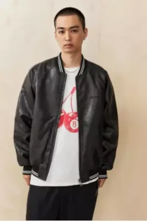 iets frans... Iets frans. Veste Bomber de Sport en Similicuir en