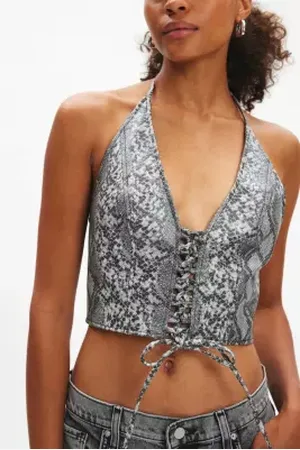 Silence + Noise Teya Haut Halter en Simili Cuir en