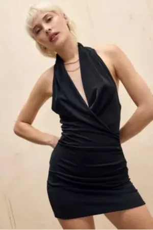 Silence + Noise Robe Halterneck Plongeante Antonia en