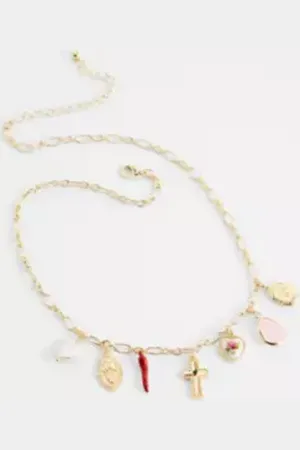 Silence + Noise Collier à breloques mixtes Chilli en