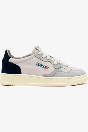 Autry M Medalist Low en daim loft et bleu espace 40 EU Homme