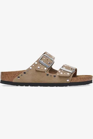 Birkenstock Arizona en daim taupe avec rivets 36 EU Unisexe