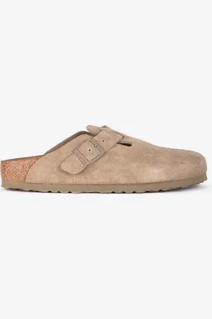Birkenstock Boston en daim faded khaki 37 EU Unisexe