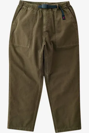 Gramicci Pantalon fuselé ample olive S Homme