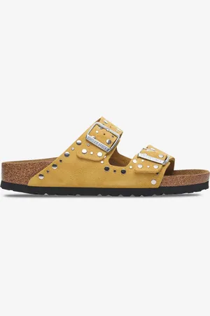 Birkenstock Arizona en daim ocre avec rivets 36 EU Unisexe