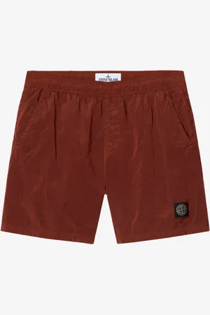 Stone Island Maillot de bain en cuivre avec poches et logo Compass M Homme