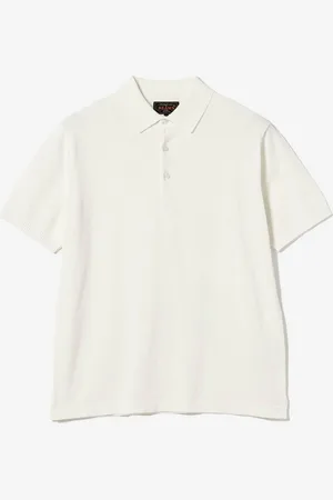 Beams Polo tricoté crème 12g M Homme