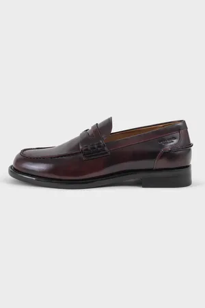 Vagabond Steven - Homme Rouge Foncé Cuir Glacé